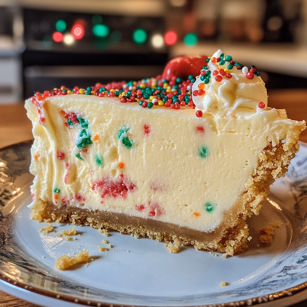 Indulge in this delicious Sugar Cookie Cheesecake – a perfect blend of creamy cheesecake and sweet sugar cookie crust. Try this dreamy dessert for a special occasion or just because! Its delightful flavors will impress your friends and family. Don’t miss out; save this pin and make your own today!