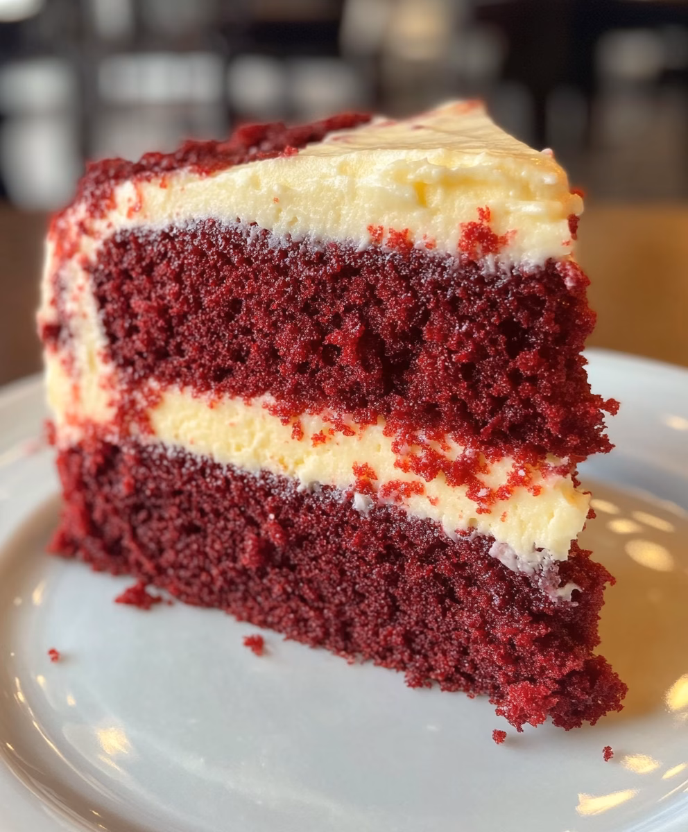 Indulge in this delightful red velvet cake recipe! This classic dessert is not only visually stunning but also incredibly moist and flavorful. Made with simple ingredients, it's perfect for any occasion. Enjoy a slice of this luxurious treat and impress your friends and family! Don’t wait—save this pin and try making this mouthwatering red velvet cake today!
