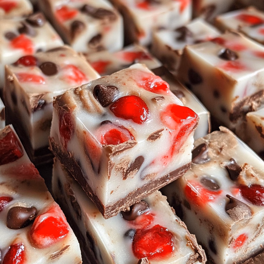 Indulge in the rich flavors of Cherry Garcia Fudge! This delightful treat combines creamy fudge with chunks of cherry and dark chocolate, making it a perfect dessert for any occasion. Not only is it easy to make, but it's also a crowd-pleaser that will impress your friends and family. Ready to satisfy your sweet tooth? Save this pin and try this delicious Cherry Garcia Fudge recipe today! 🍒🍫✨