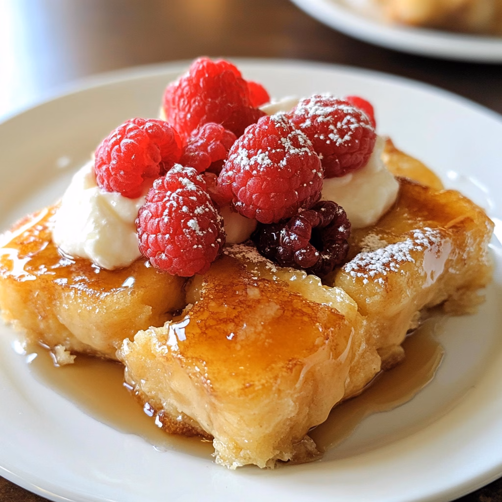 Wake up to a delightful morning treat with this Creme Brulee French Toast Casserole! Made with rich custard and crispy topping, it's a breakfast dream come true. Perfect for weekend brunch or special occasions, this casserole is a crowd-pleaser. Save this recipe for an easy and indulgent way to impress your friends and family!