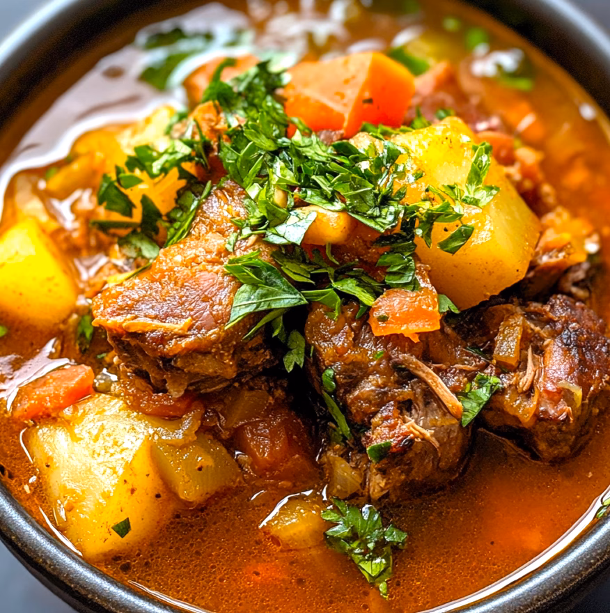 Warm up with this delicious Instant Pot Oxtail Soup! This comforting recipe is packed with rich flavors and tender meat, perfect for cozy days. It's easy to make and cooks quickly in your Instant Pot. Don't miss out—save this pin and try the recipe today for a satisfying meal!