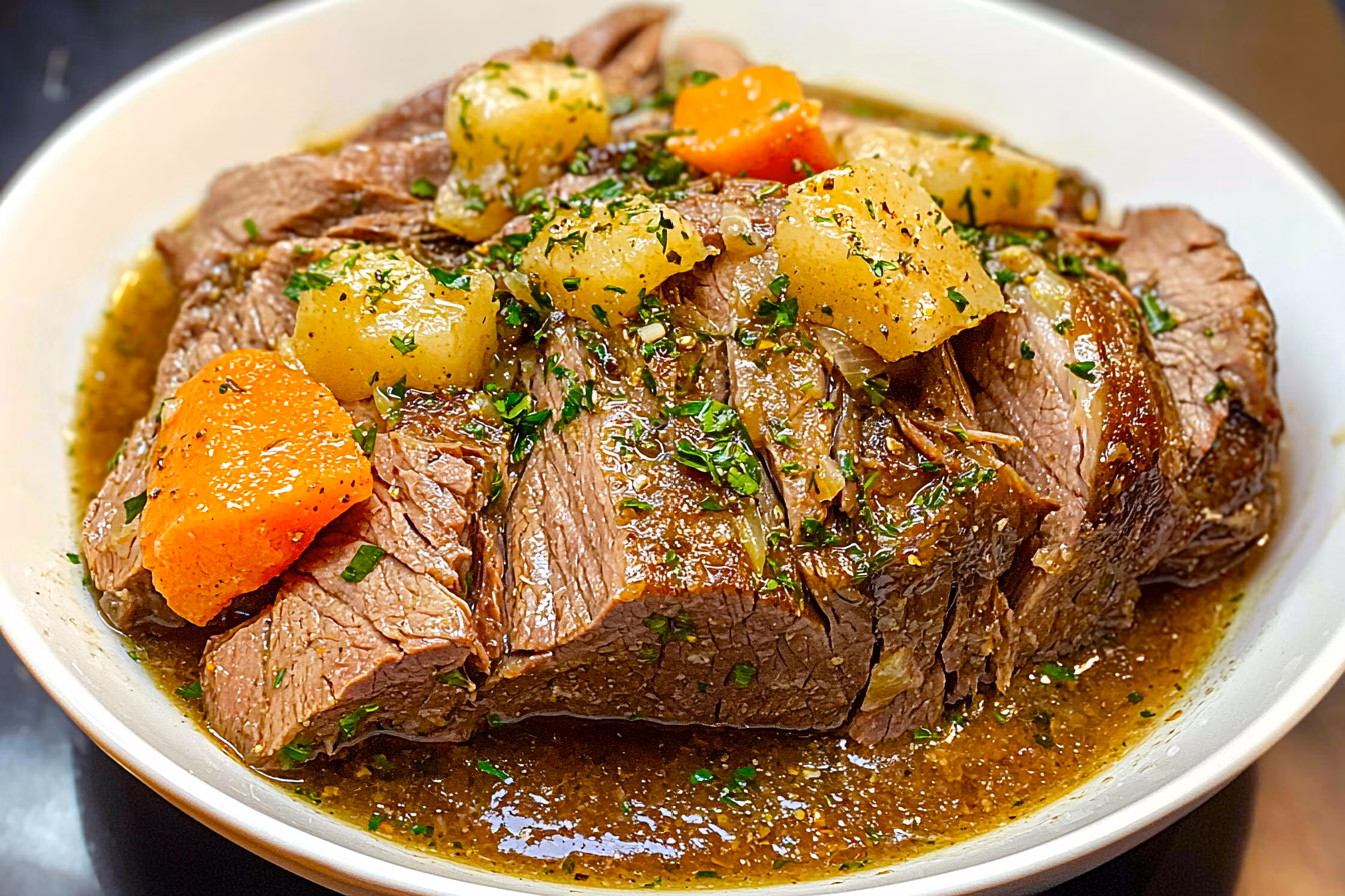 Tender and flavorful, this Old Fashioned Pot Roast Recipe is a classic comfort dish perfect for family dinners. Packed with nutritious vegetables and rich beef flavor, it's a crowd favorite. Try this easy recipe for a cozy meal everyone will love! Save this pin for your next cooking adventure!