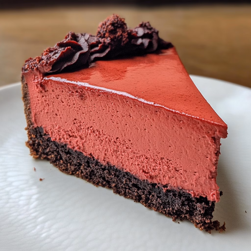 Indulge in the rich and creamy delight of Red Velvet Cheesecake! This dessert features a luscious cheesecake filling on a velvety red cake base, perfect for special occasions or a sweet treat. It's a unique twist on classic cheesecake that everyone will love. Ready to impress your guests? Save this pin and try the recipe today!