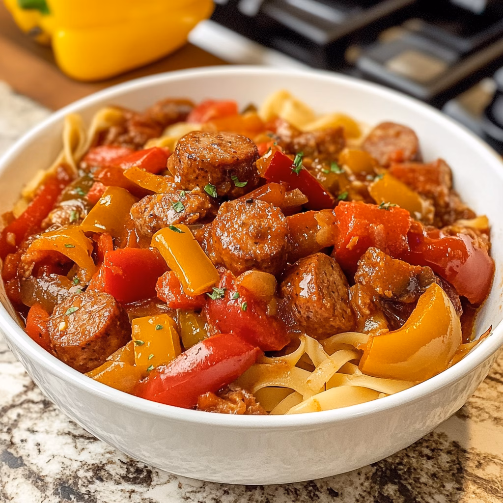 Ditch the stress of meal prep with this Easy Slow Cooker Sausage and Peppers recipe! Enjoy the smoky flavor of sausage combined with colorful bell peppers and onions, creating a hearty dish perfect for any occasion. Simply toss in the ingredients and let your slow cooker do the work. Save this pin for a simple weeknight dinner or a tasty gathering with friends!