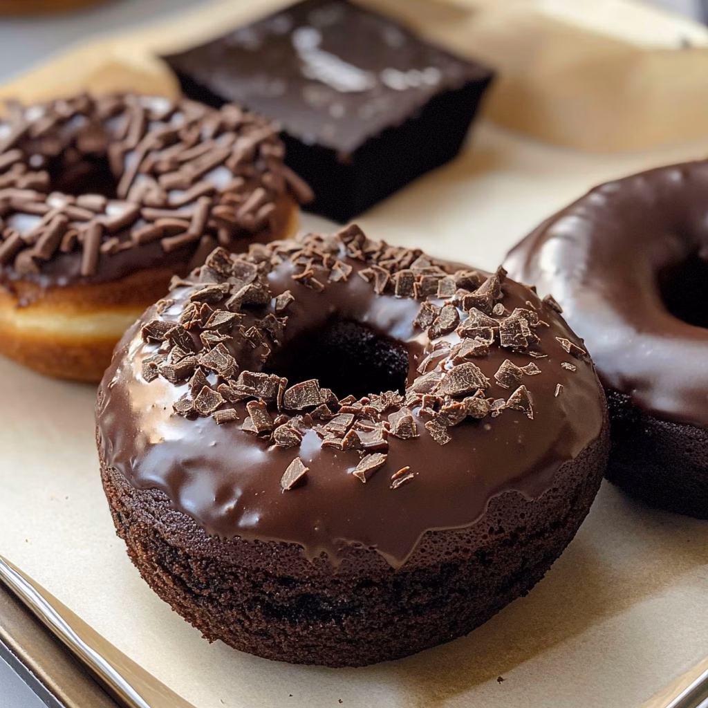 Looking to satisfy your sweet tooth? These Perfect Baked Chocolate Donuts are a quick and easy treat that everyone will love! Made with rich cocoa and topped with a delicious glaze, they are fluffy and irresistible. Perfect for brunch, dessert, or any time you need a chocolate fix! Save this recipe and bring a smile to your loved ones!