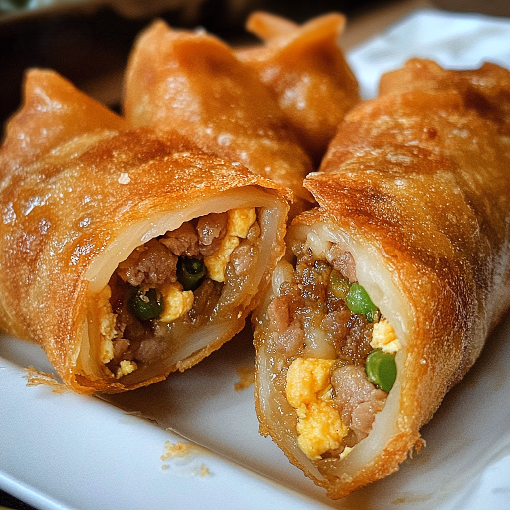 These crunchy Roast Pork Egg Rolls are filled with savory pork and fresh veggies for a delicious twist on a classic favorite. Perfect for game day, parties, or a cozy night in, they bring vibrant flavors and satisfying texture in every bite. Save this recipe to impress friends and family at your next gathering!