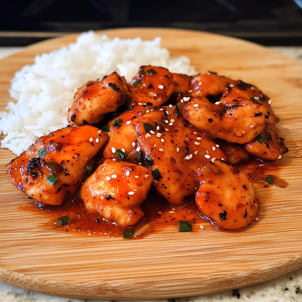 Get ready to enjoy the perfect blend of flavors with this Sweet and Spicy Korean Gochujang Chicken! This dish features juicy chicken coated in a rich gochujang sauce, balancing sweetness and heat. It's quick to make and is perfect for weeknight dinners or impressing guests. Save this recipe now for a tasty meal that will have everyone asking for seconds!