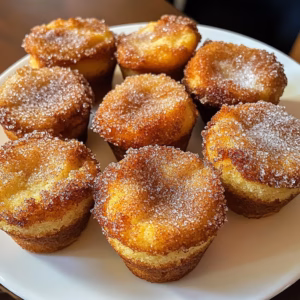 Start your morning with these delightful Cinnamon Sugar French Toast Muffins! Soft on the inside with a crispy, sweet topping, they are perfect for breakfast or brunch. Made with simple ingredients, these muffins bring all the flavors of classic French toast in a fun, bite-sized treat. Save this recipe for a cozy family breakfast or a weekend gathering!