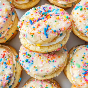 These Funfetti Whoopie Pies are a delightful treat packed with colorful sprinkles and a creamy filling that brings joy to any occasion! Perfect for birthdays, celebrations, or simply a sweet snack, these cookies are soft, chewy, and oh-so-fun. Save this recipe for a whimsical dessert that will brighten up your day!