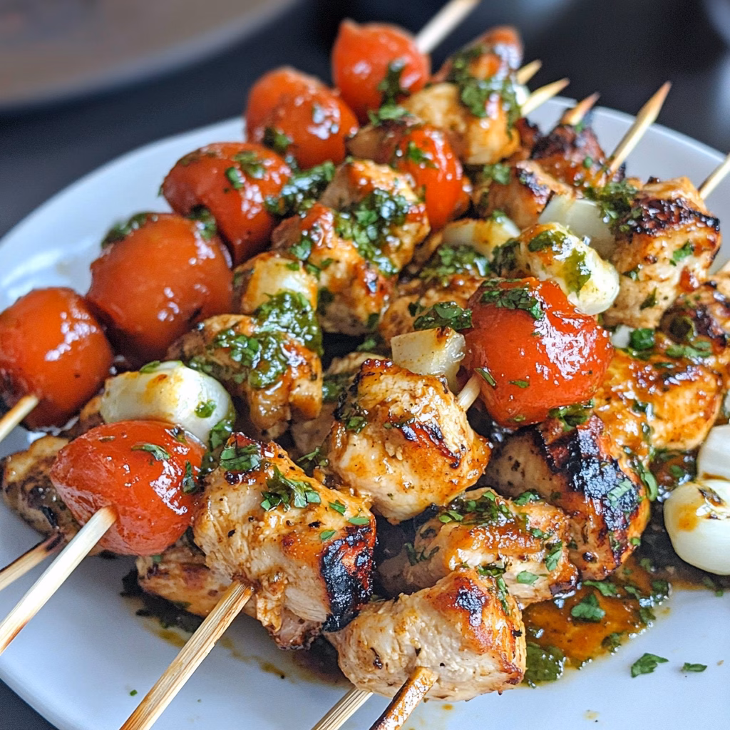 Get ready for a tasty twist on classic BBQ with these Chicken Kabobs! Juicy marinated chicken and colorful veggies come together for a meal that's full of flavor and perfect for grilling. With a sweet and tangy barbecue sauce, these kabobs are great for family dinners or summer cookouts. Save this recipe for your next gathering and impress your guests!