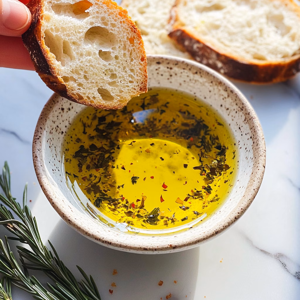 Transform your bread into something special with this easy homemade bread dipping oil! Featuring fresh herbs and zesty garlic, this flavorful oil is perfect for entertaining or a cozy dinner at home. Drizzle it over warm bread and enjoy a delightful experience. Don’t forget to save this recipe for your next gathering or movie night!