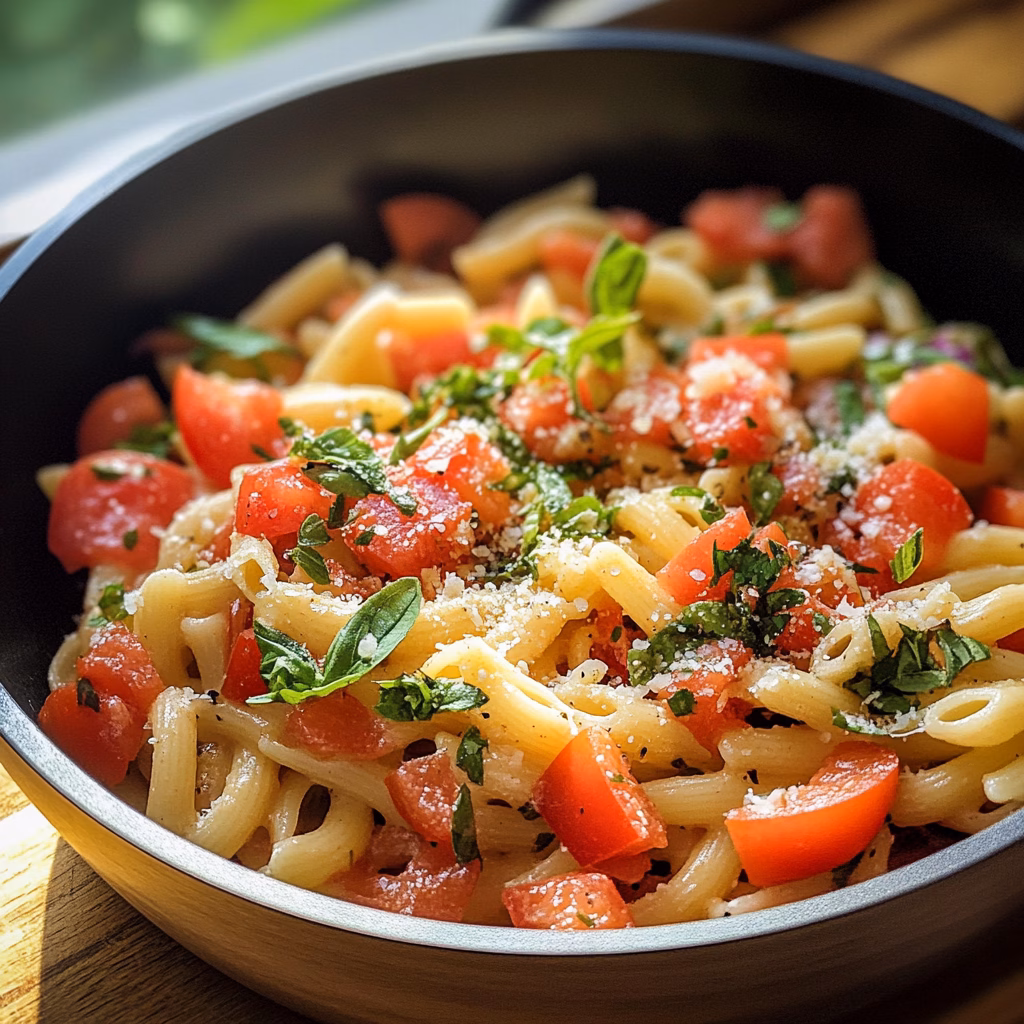 Brighten up your summer picnics with this refreshing Bruschetta Pasta Salad! Made with juicy tomatoes, fresh basil, and a drizzle of balsamic glaze, it’s a perfect blend of flavors that everyone will love. Ideal for potlucks or a light dinner, you won’t want to miss this easy recipe. Save this pin for a fun and tasty meal idea!