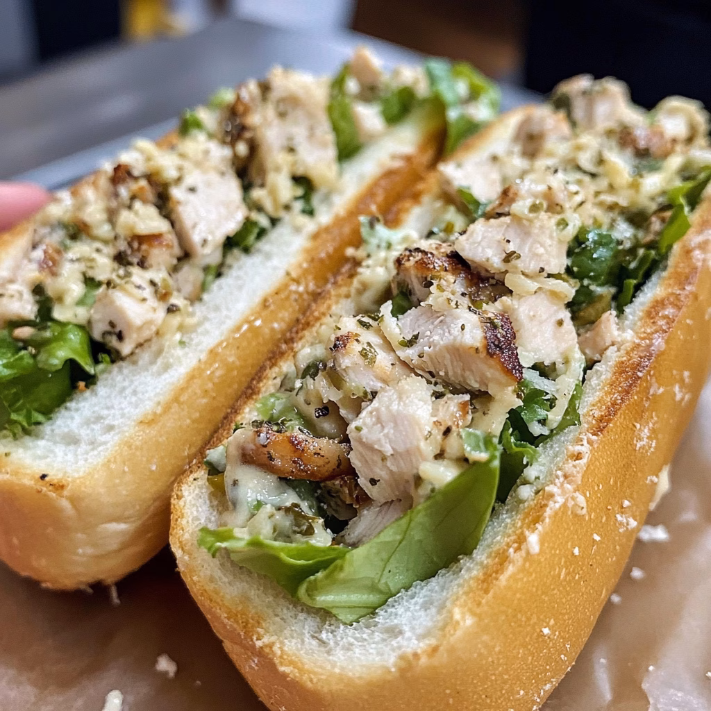 Get ready to enjoy a fresh twist on a classic favorite! These Chopped Chicken Caesar Salad Sandwiches are loaded with tender chicken, crunchy romaine, and a creamy dressing, all tucked inside a soft bread. Perfect for lunch or a light dinner, you won’t want to miss this simple and tasty recipe. Save it now for your next meal prep or picnic!