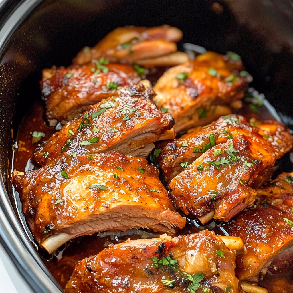 Tender, juicy Slow Cooker Baby Back Ribs are a must-try! With a rich, tangy barbecue sauce enveloping every bite, these ribs cook to perfection while you relax. Perfect for game day, family gatherings, or a cozy dinner at home. Save this recipe for a mouthwatering meal that everyone will love!