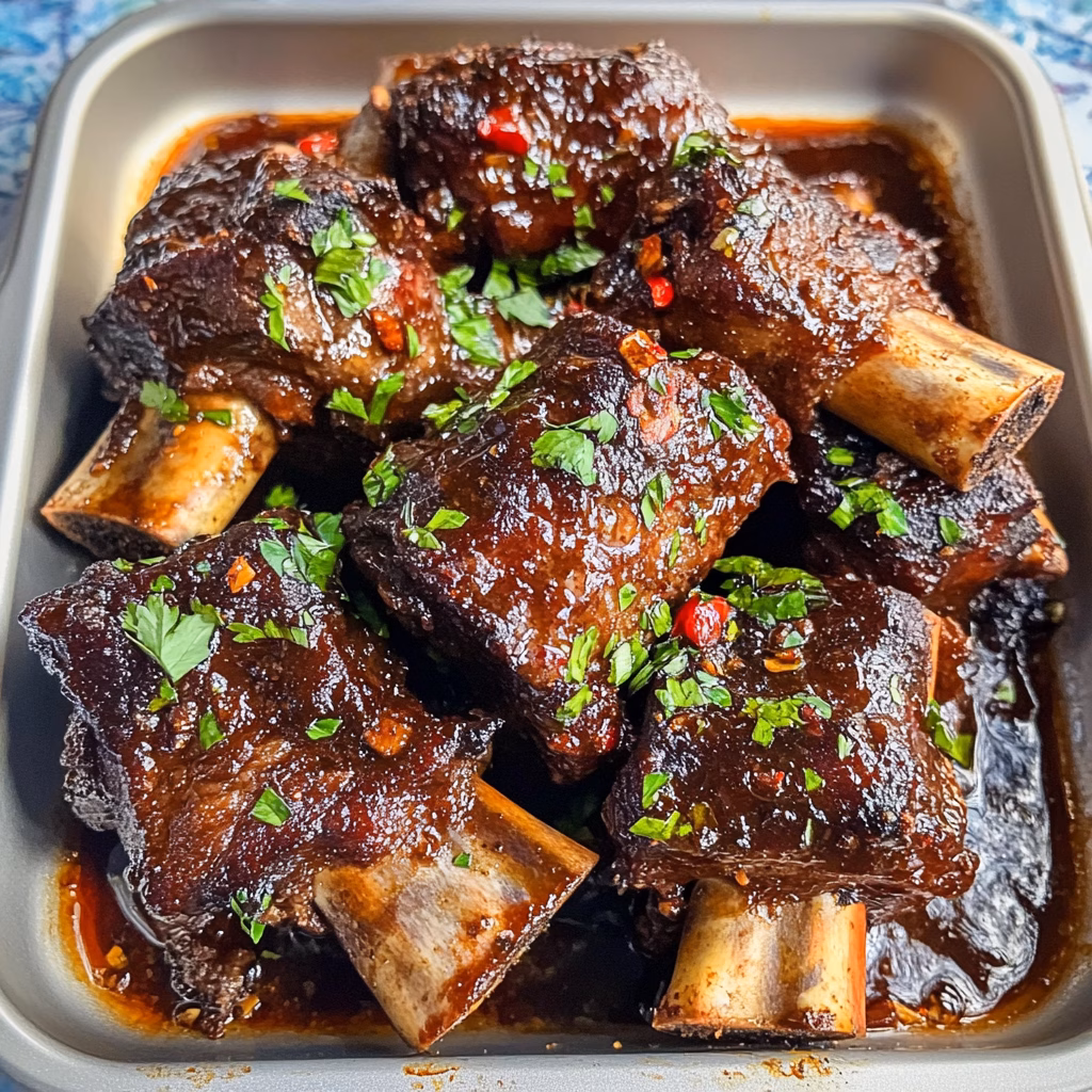 Get ready to impress with these tender and flavorful slow-baked oven-roasted beef short ribs! Packed with rich flavors and perfect for any special occasion, this dish is a crowd-pleaser. Whether it's a cozy family dinner or a weekend gathering, save this recipe to make mouthwatering short ribs that everyone will love!
