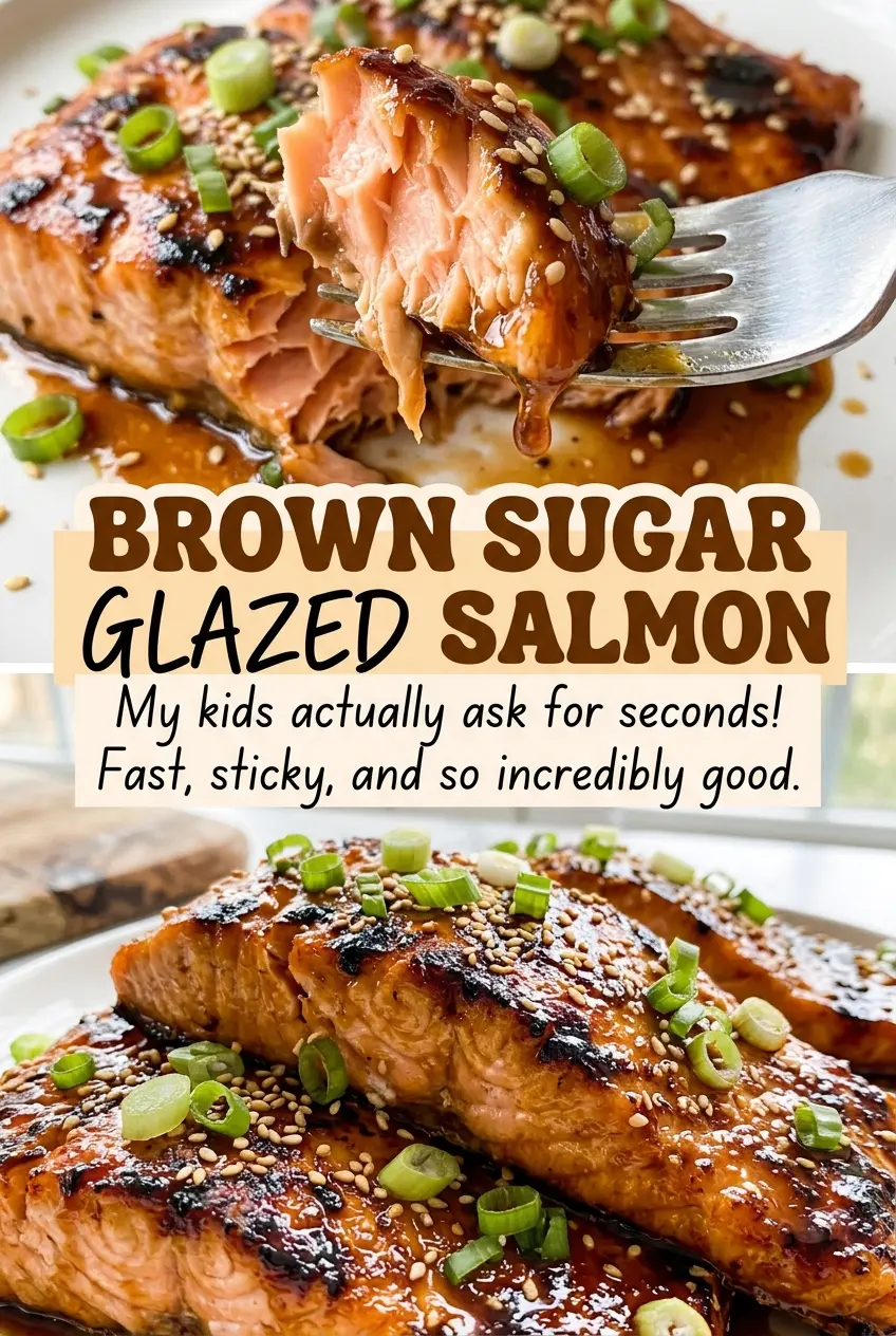 Brown Sugar Glazed Salmon tender glazed portions
