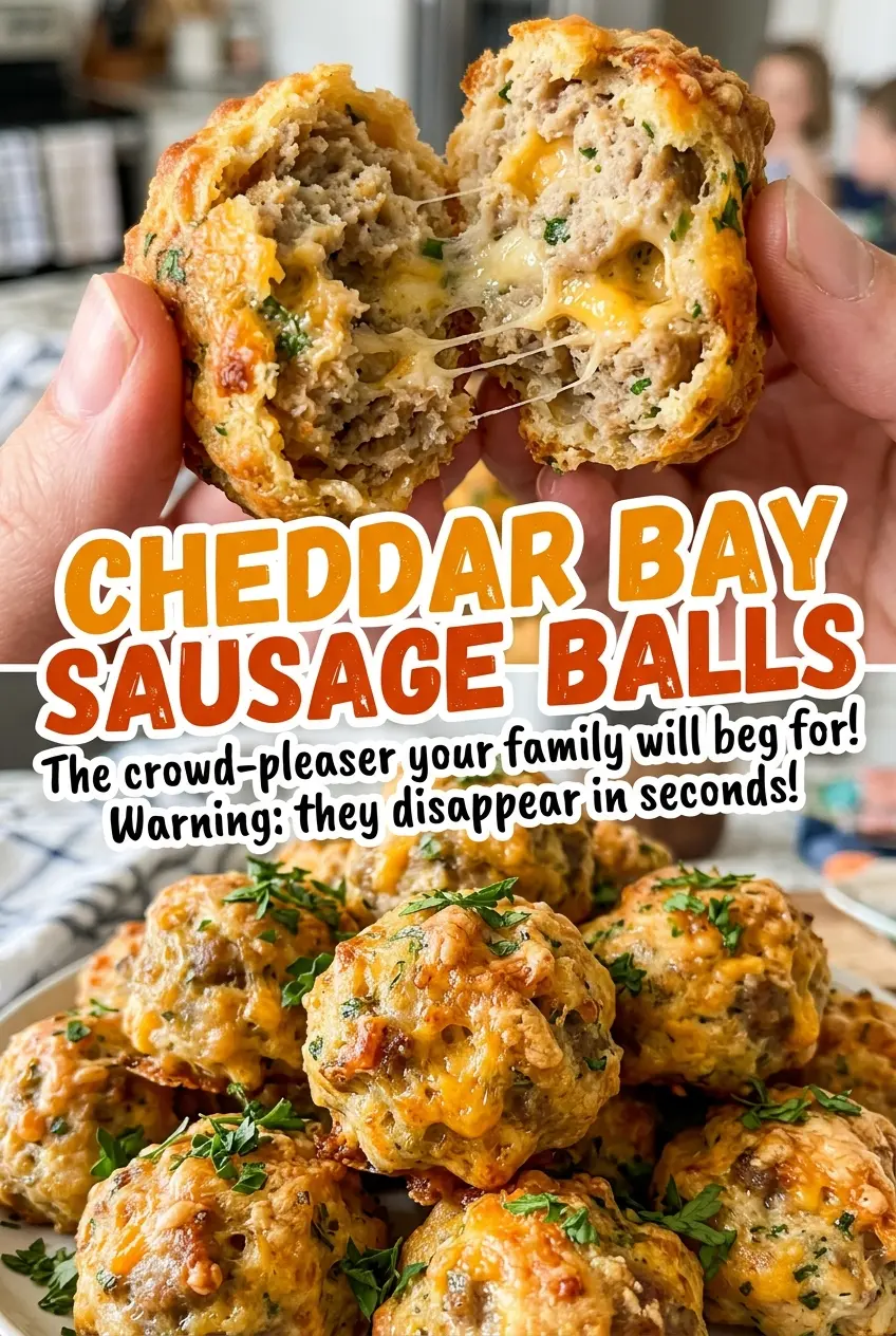 Cheddar Bay Sausage Balls buttery, savory, golden