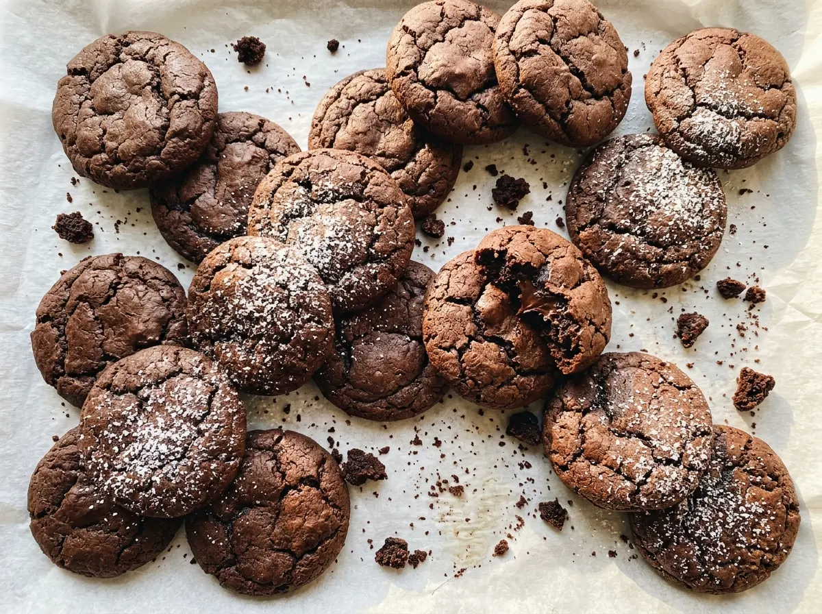 Chocolate Cake Mix Cookies, soft and chocolatey