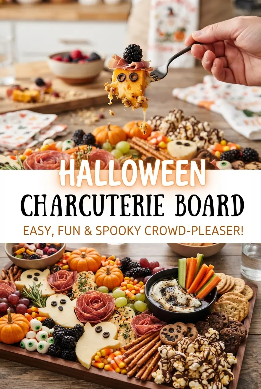 Halloween Charcuterie Board festive savory spread