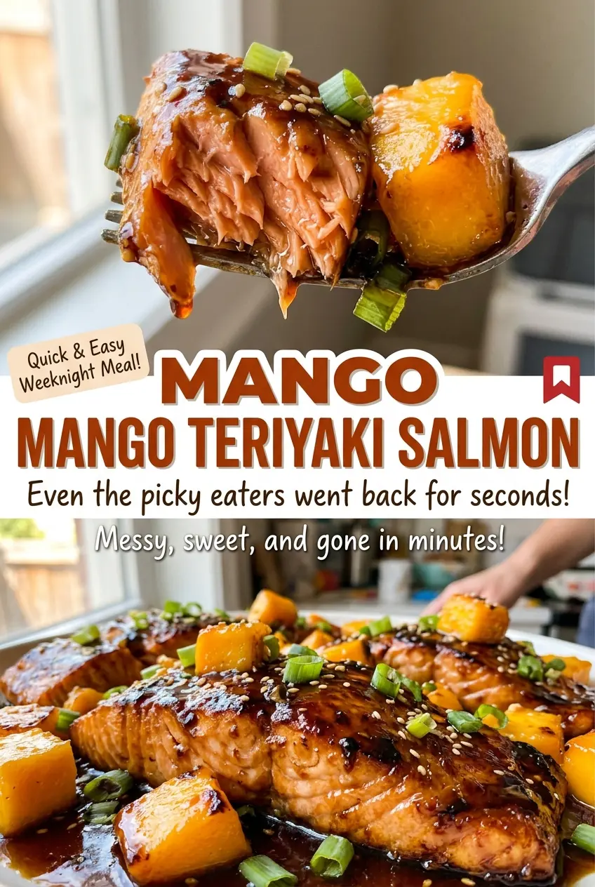 Mango Teriyaki Salmon tender glazed portions