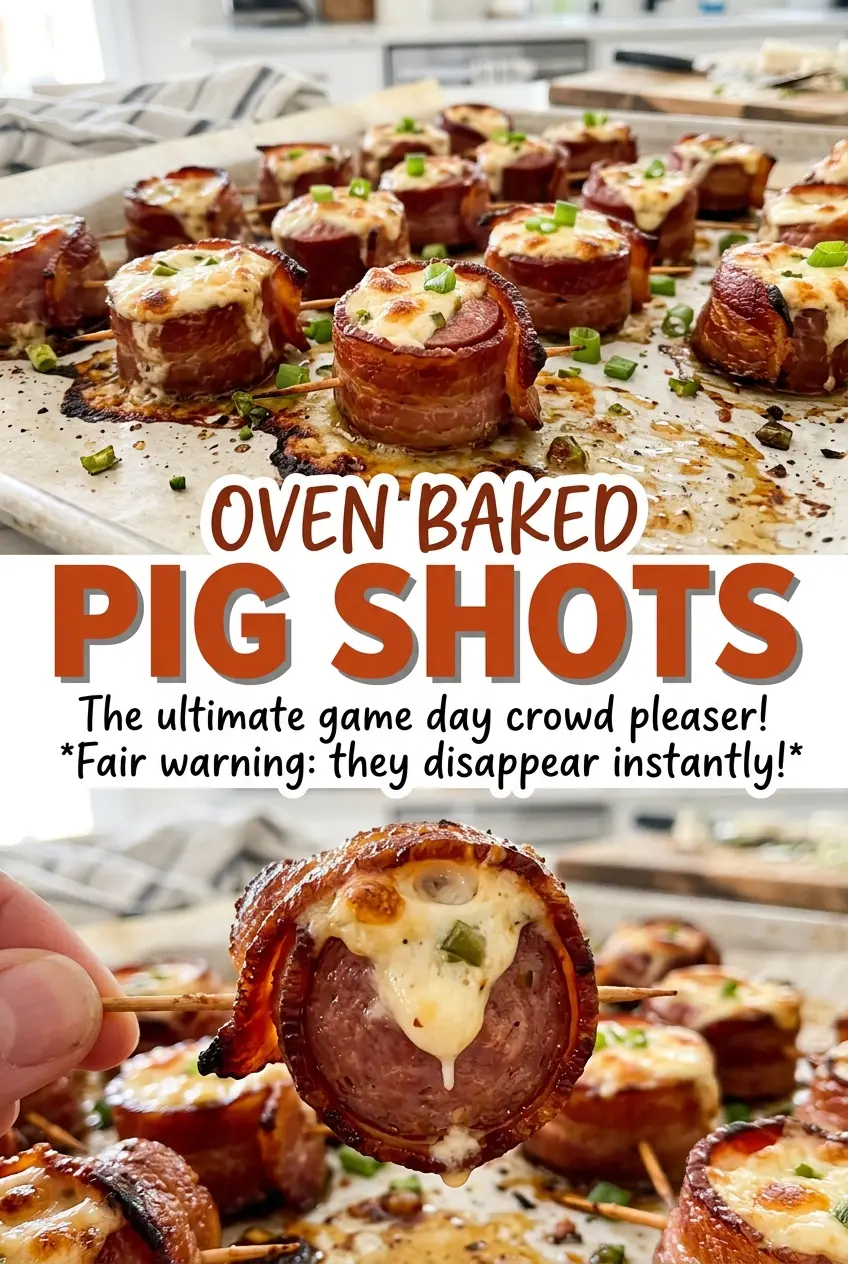 Oven Baked Pig Shots creamy jalapeño filling