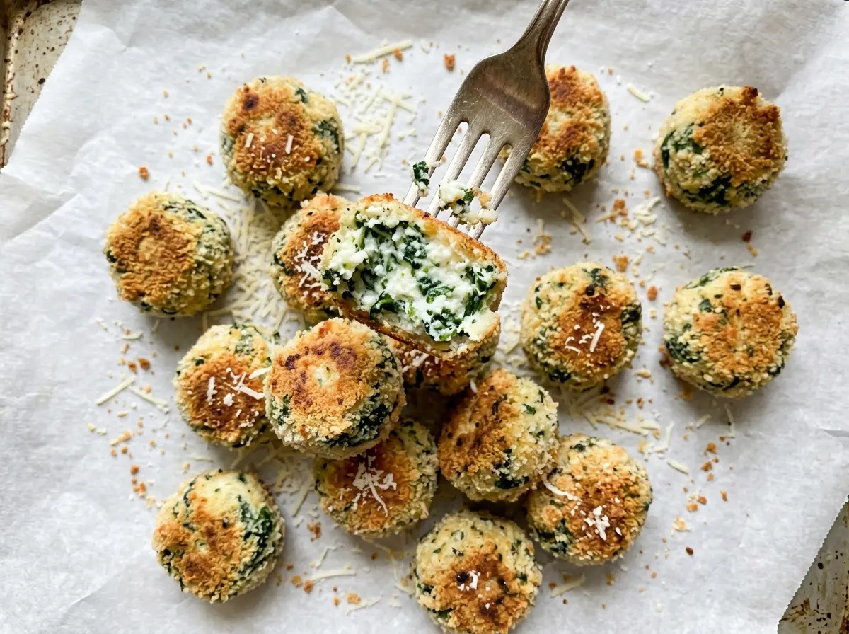 Spinach Ricotta Bites golden, tender, savory
