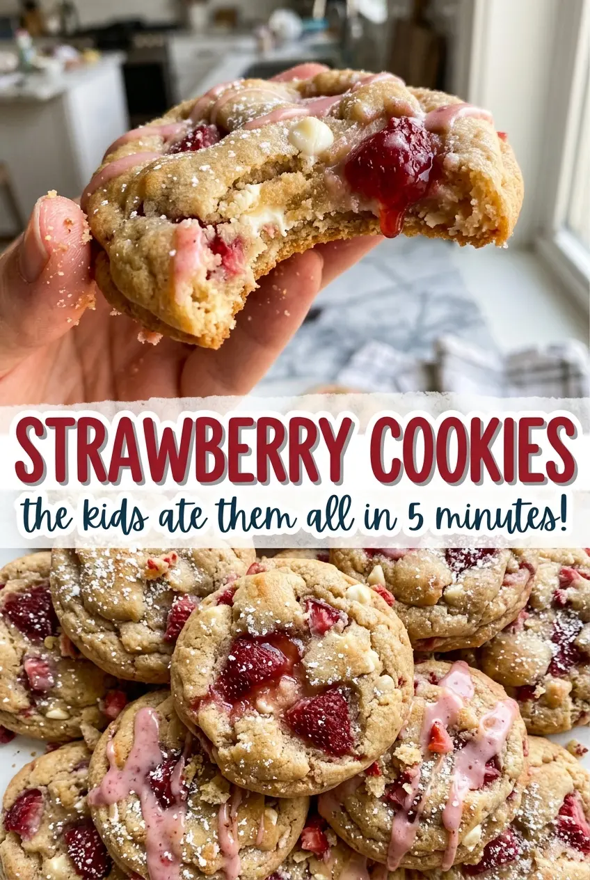 Strawberry Cookies berry white chocolate