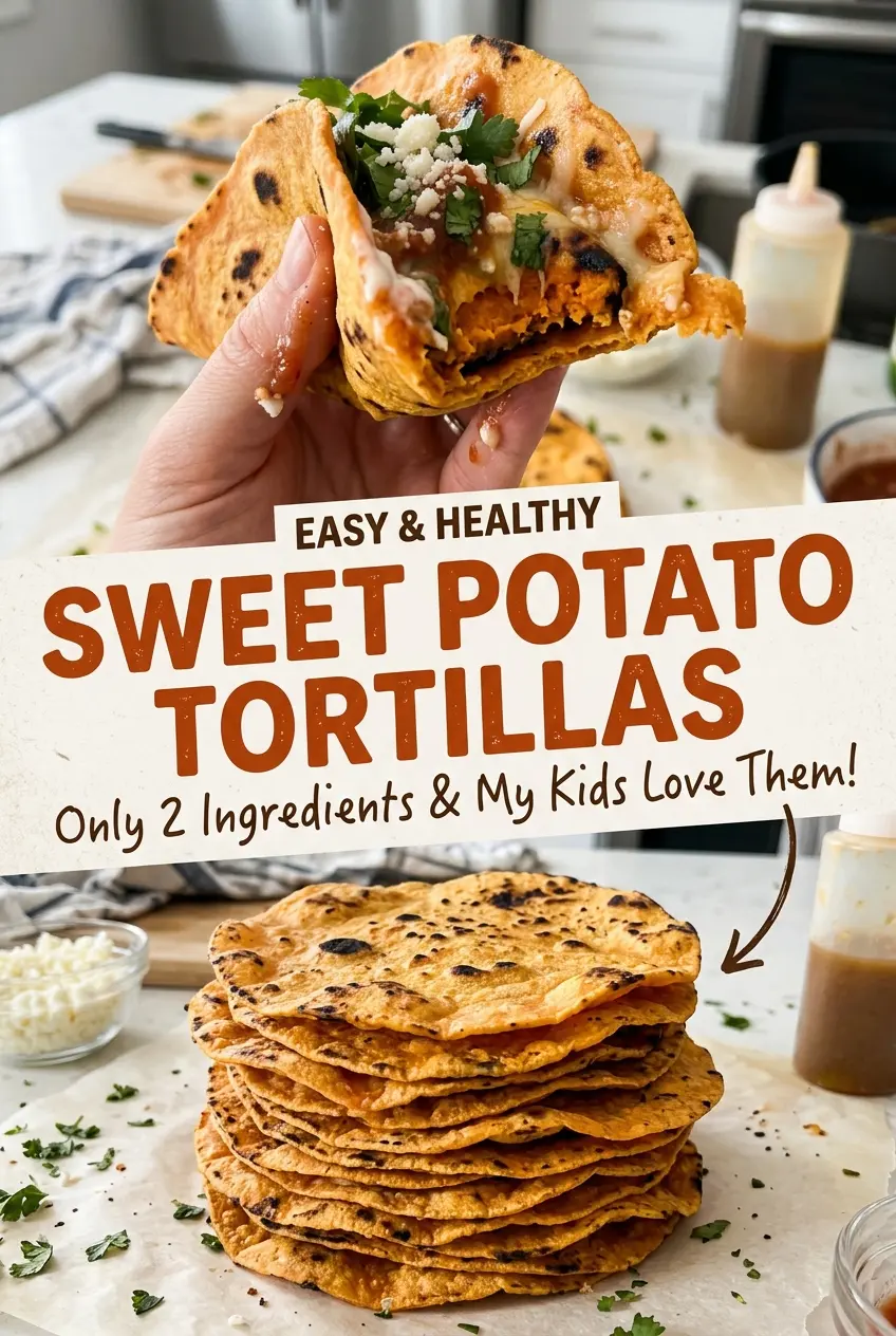 Sweet Potato Tortillas tender flexible homemade